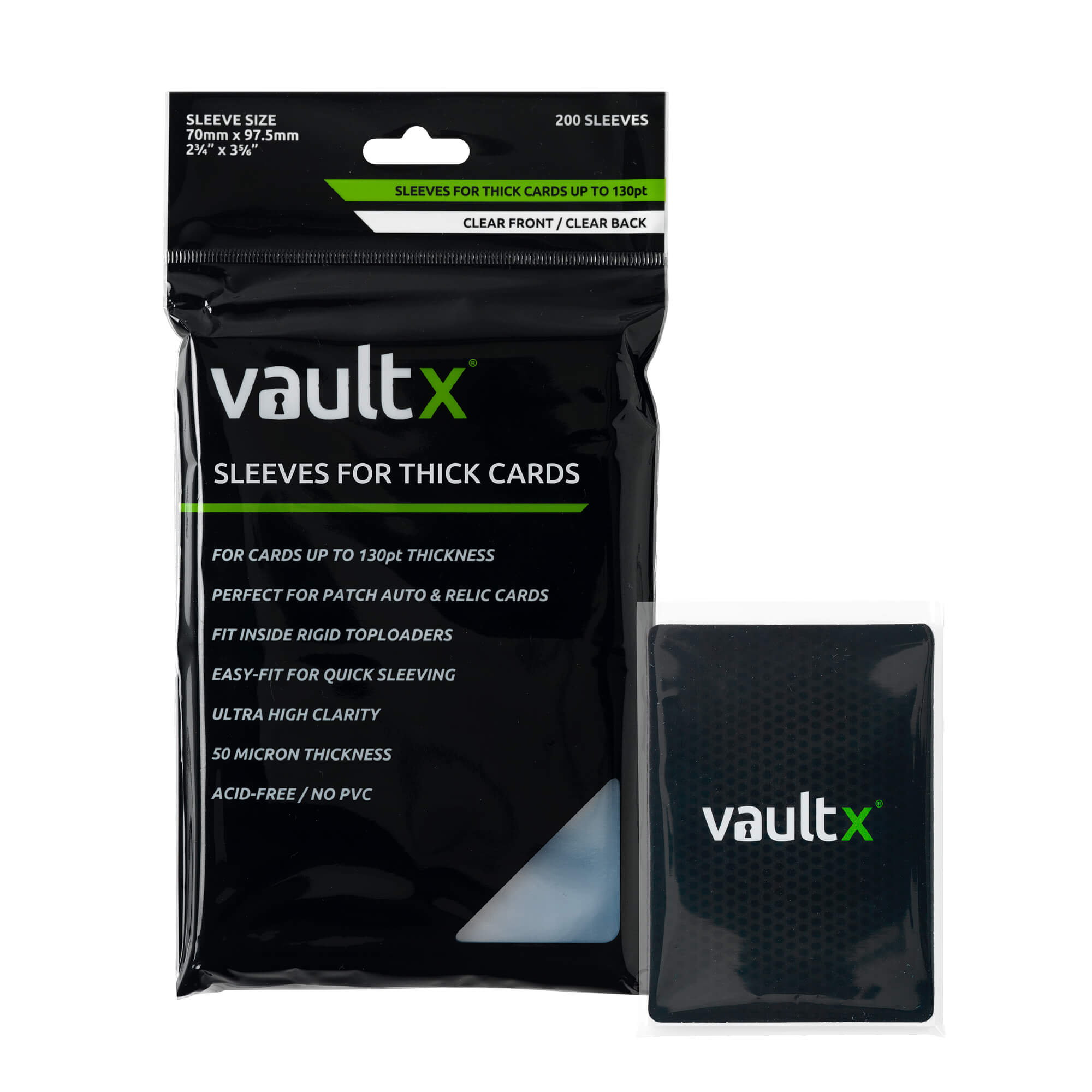 Vault X: Card Sleeves for Thick Cards Vault X: Card Sleeves for Thick Cards
