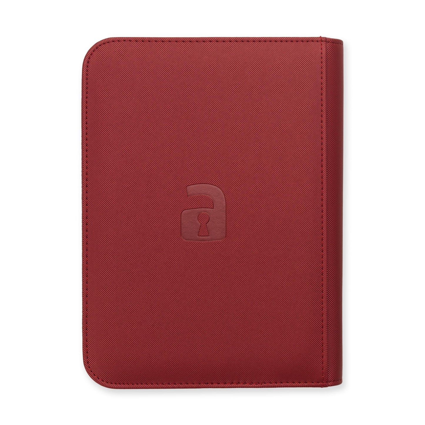 4-Pocket Exo-Tec® Zip Binder Metallic Red