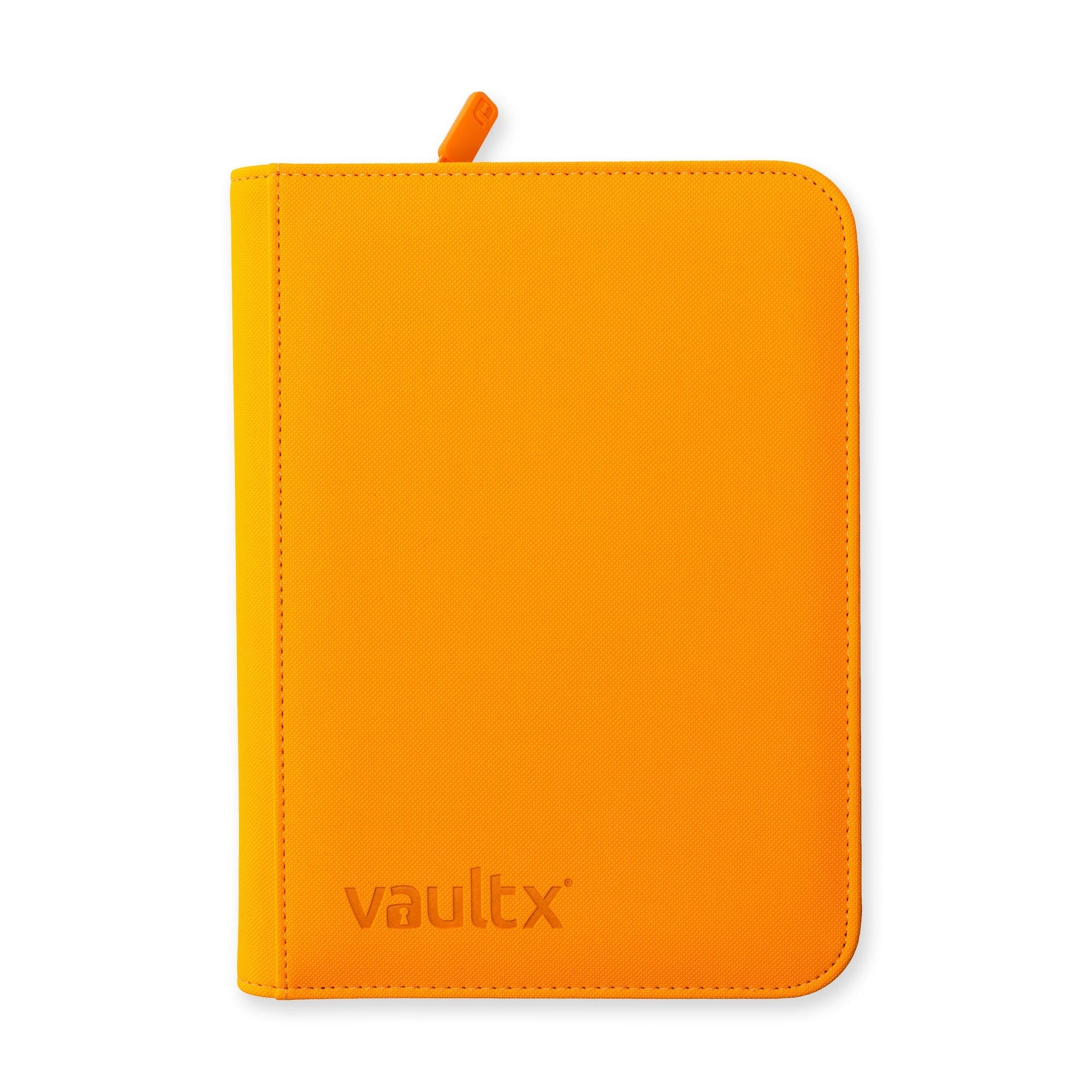 orange card binder 4-Pocket Exo-Tec® Zip Binder Neon Orange