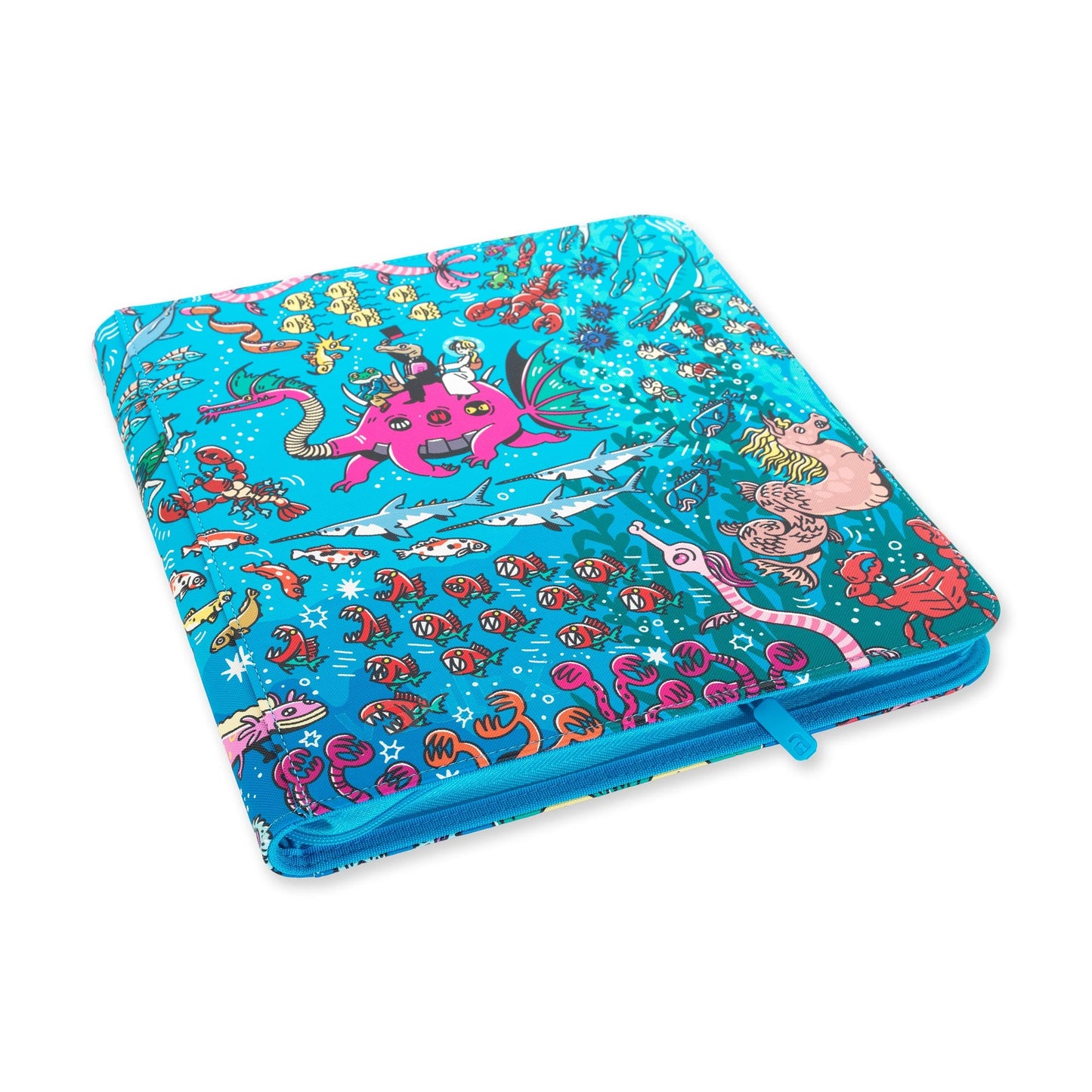 12-Pocket Exo-Tec® Zip Binder Water: Osare