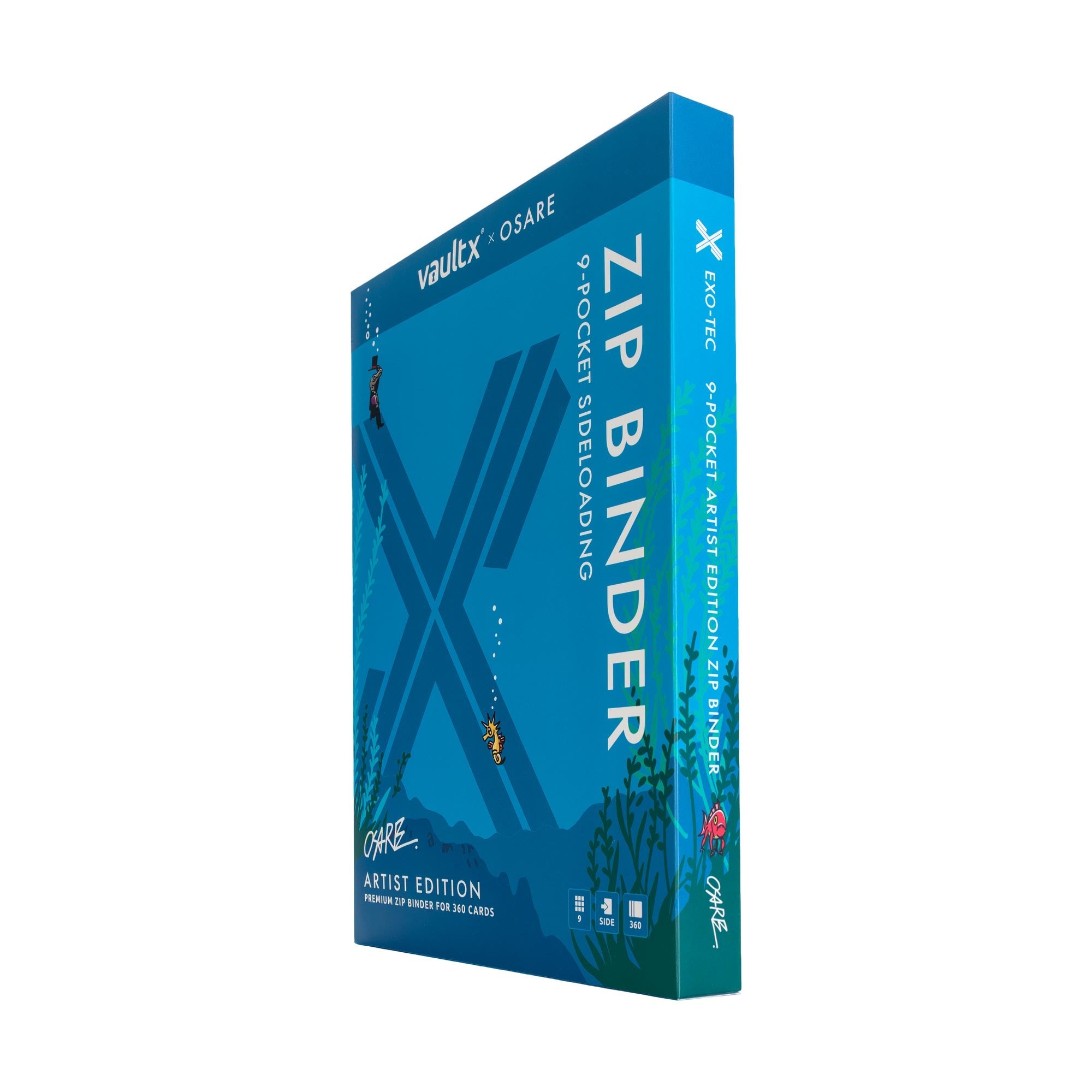 9-Pocket Exo-Tec® Zip Binder Water: Osare – Vault X US
