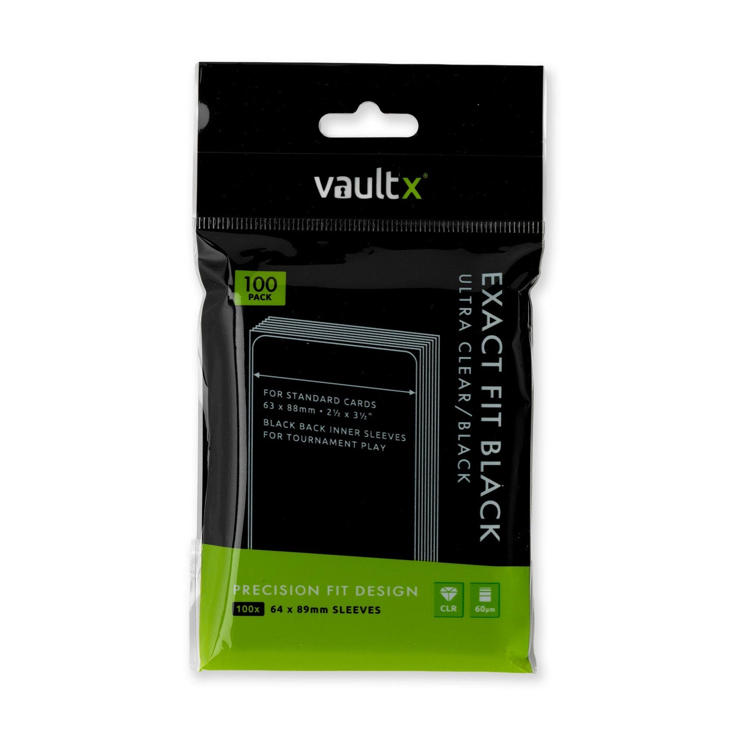 Exact Fit Black Card Sleeves