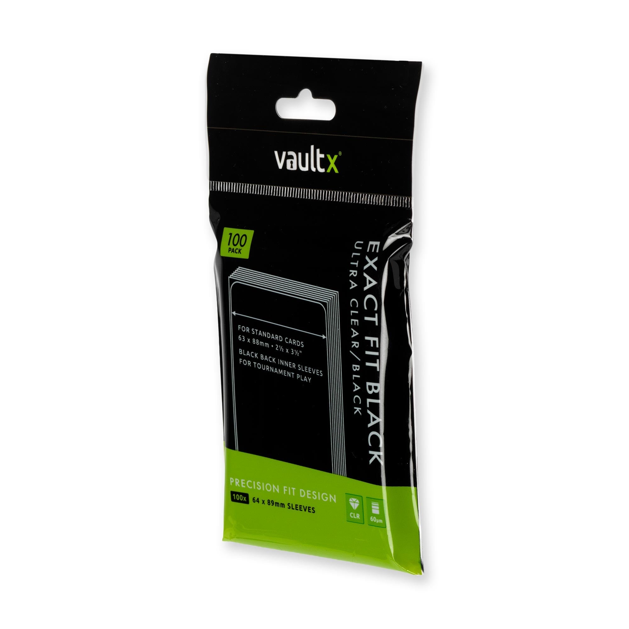 Exact Fit Black Card Sleeves – Vault X US