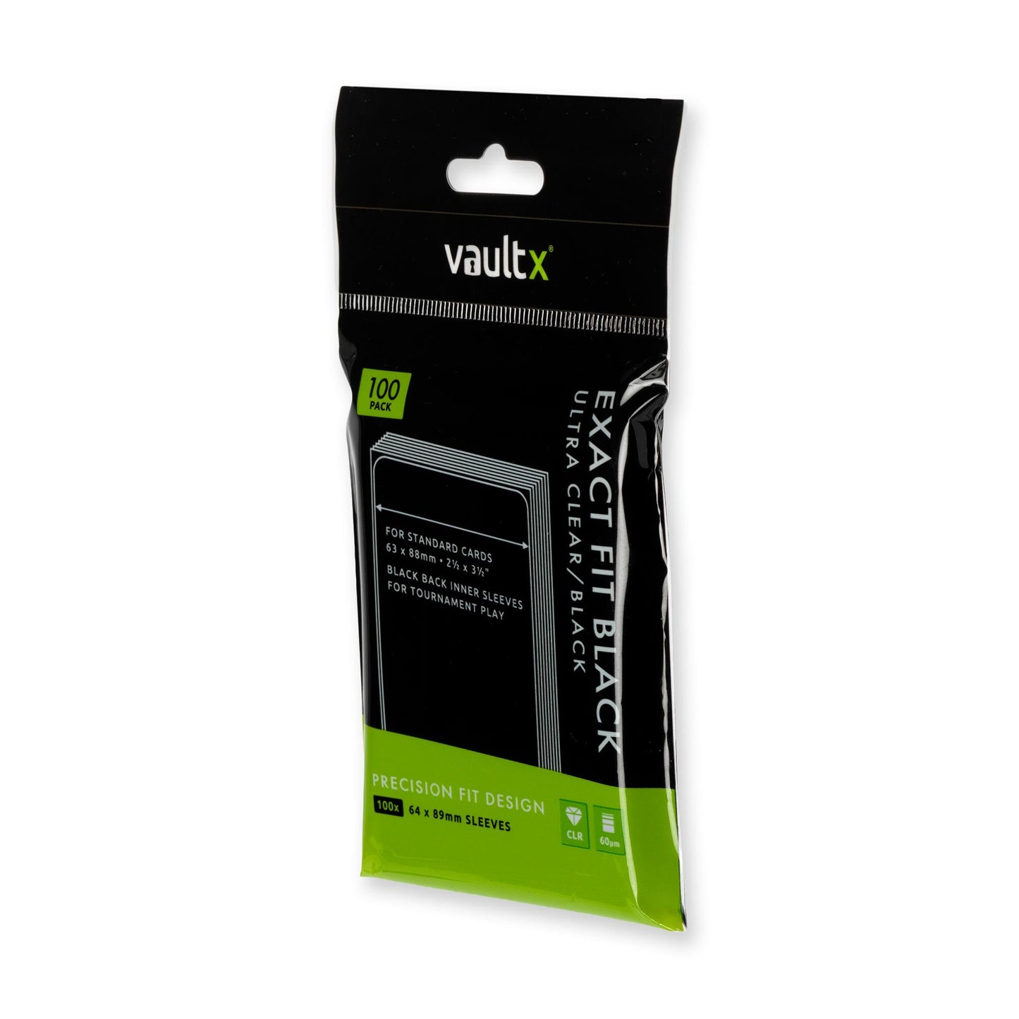 Exact Fit Black Card Sleeves