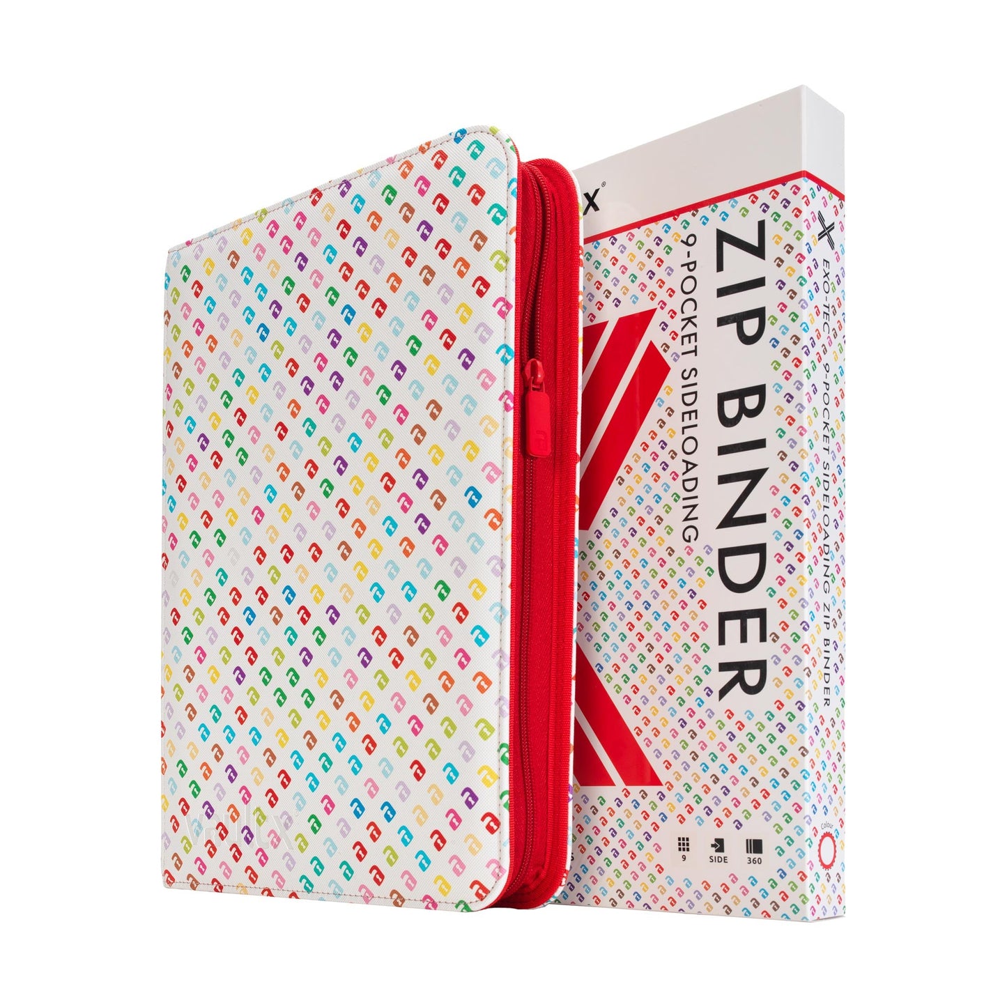 vault x 9 pocket trading card zip binder - - Exo Tec PVC material. 9-Pocket Exo-Tec Zip Binder SV9