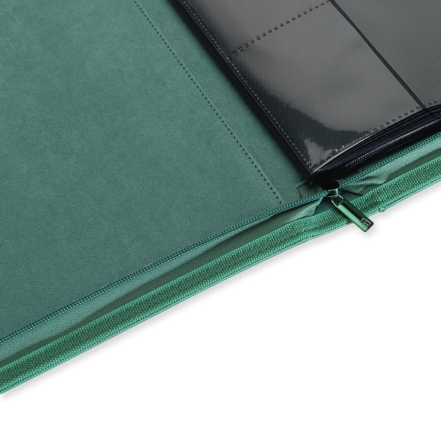 12-Pocket Exo-Tec Zip Binder Metallic Green