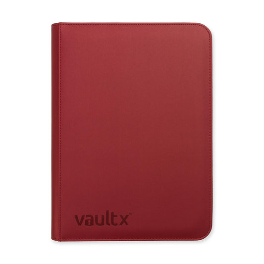 9-Pocket Exo-Tec® Zip Binder Metallic Red