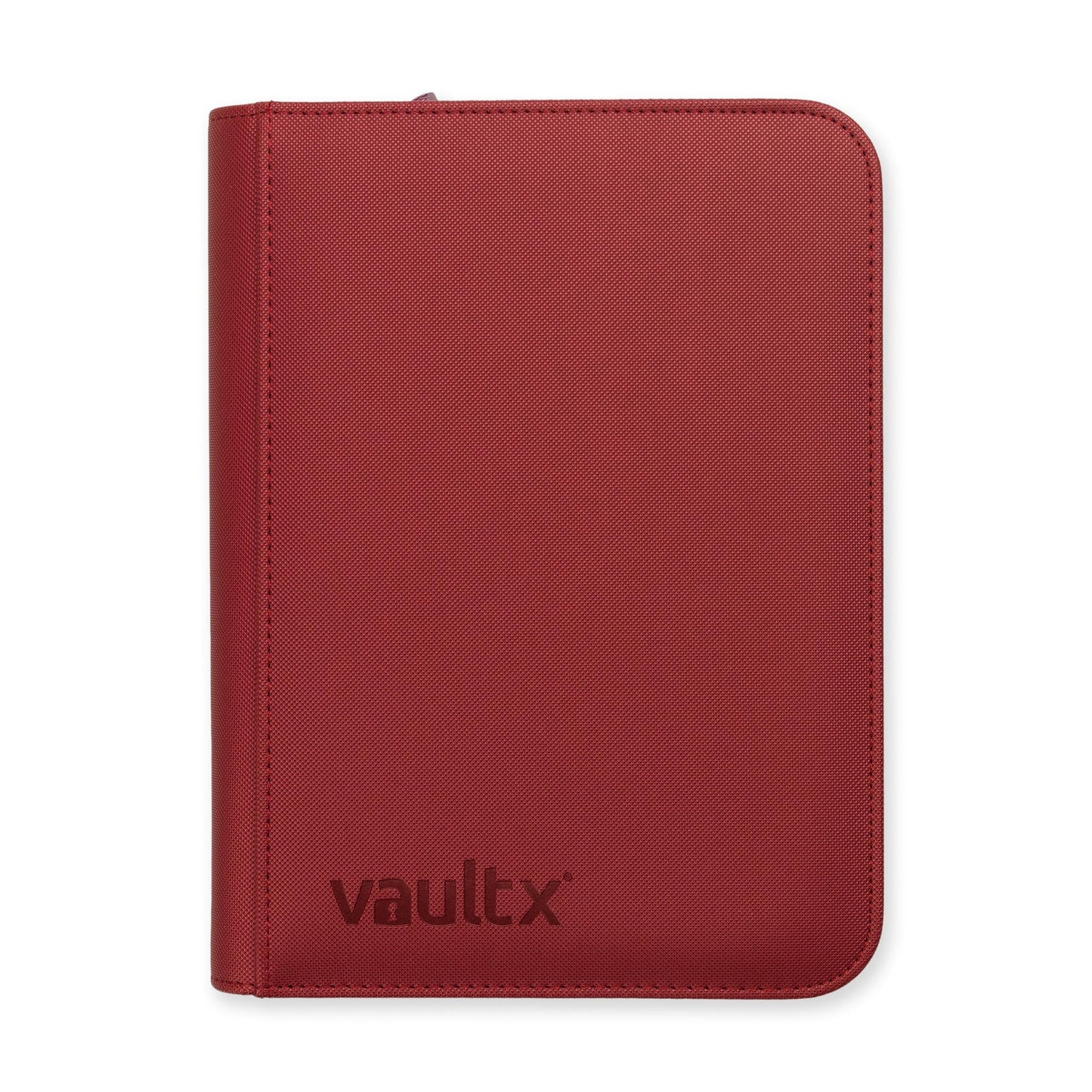 4-Pocket Exo-Tec® Zip Binder Metallic Red