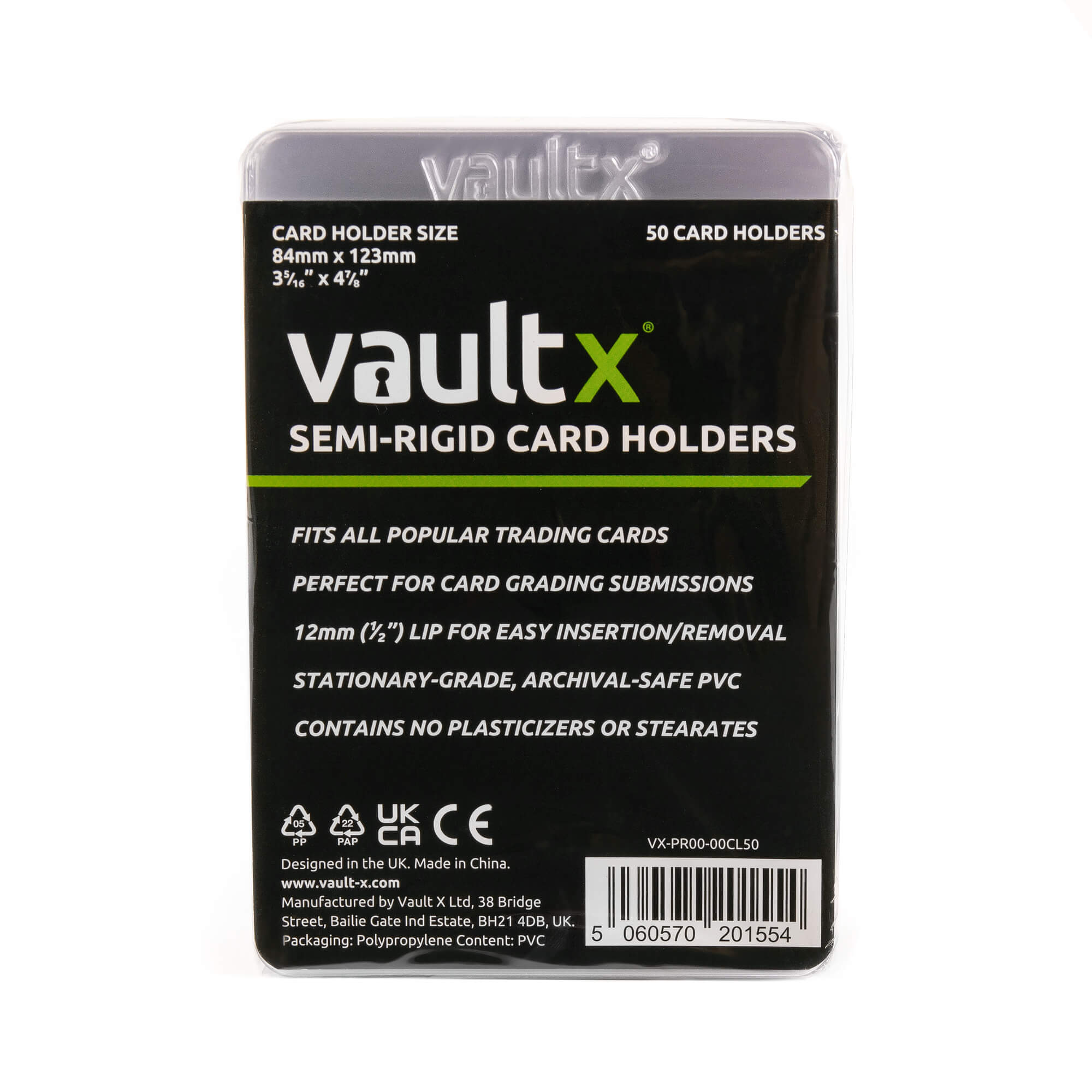 graded card submission holders Vault X: Semi-Rigid Card Holders