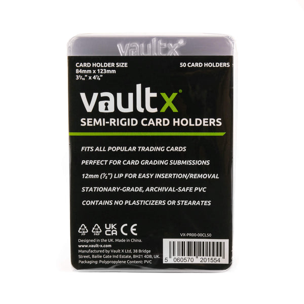 Semi-Rigid Card Holders – Vault X US