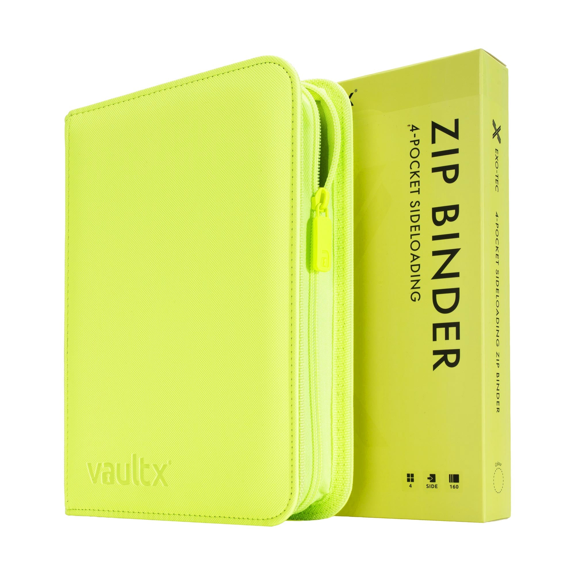 4-Pocket Exo-Tec® Zip Binder Neon Yellow – Vault X US
