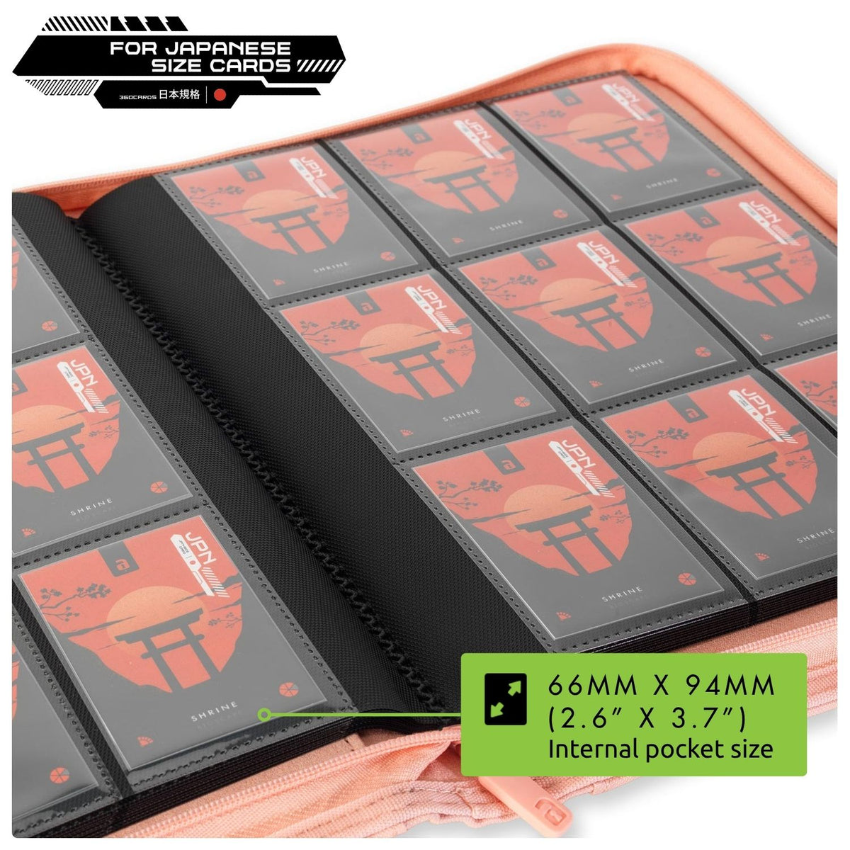 9-Pocket Exo-Tec® Japanese Size Zip Binder