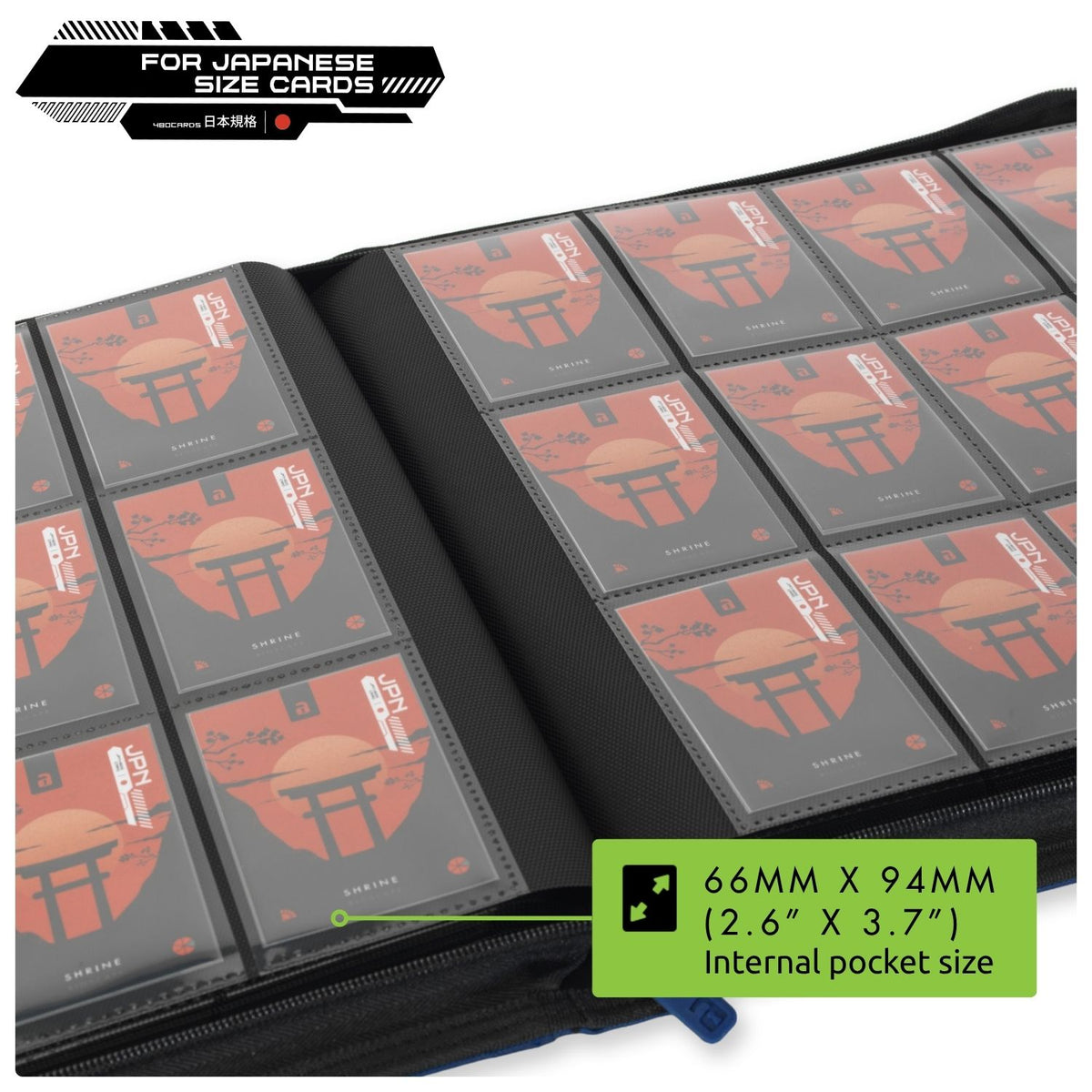 12-Pocket Exo-Tec® Japanese Size Zip Binder