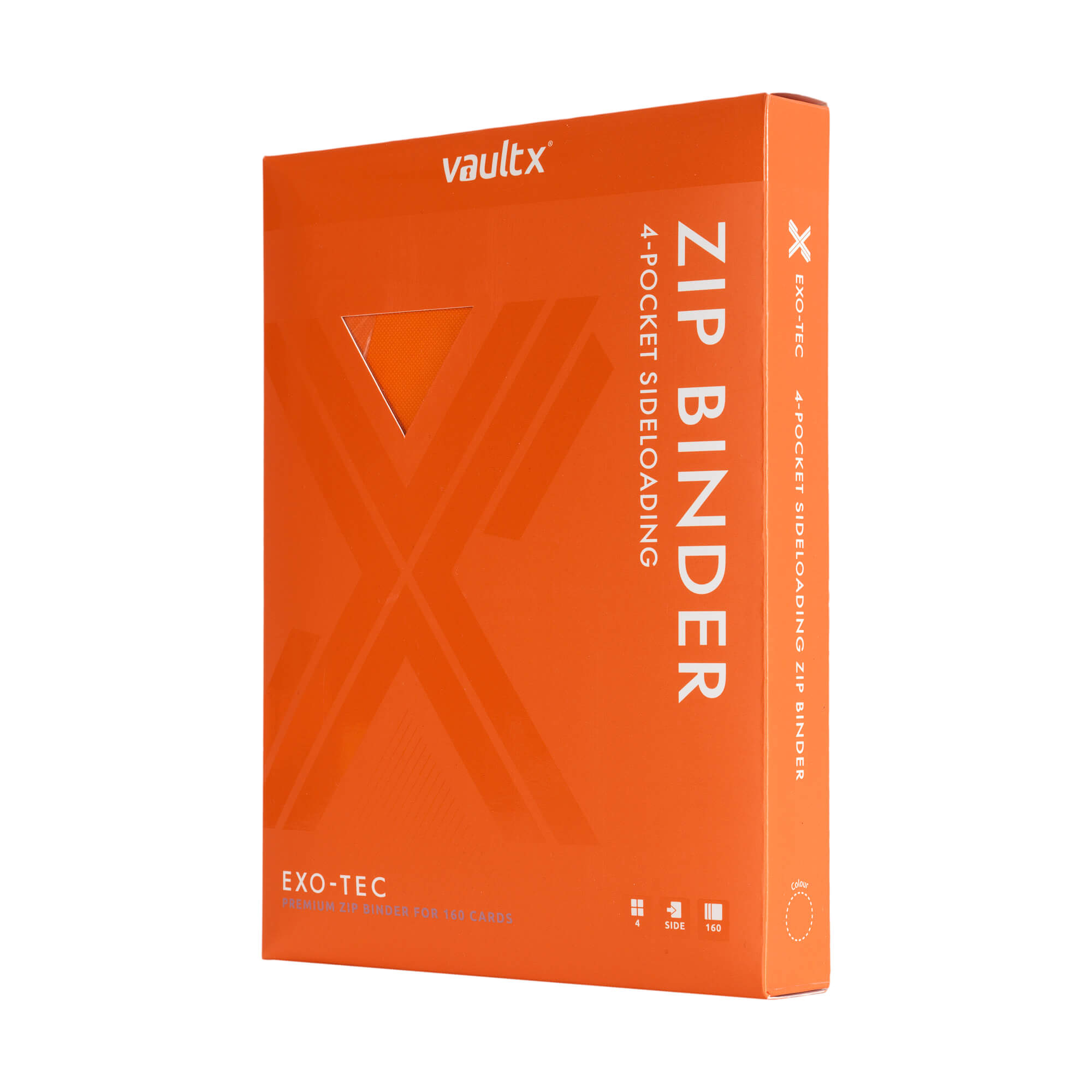 4-Pocket Exo-Tec® Zip Binder Just Orange